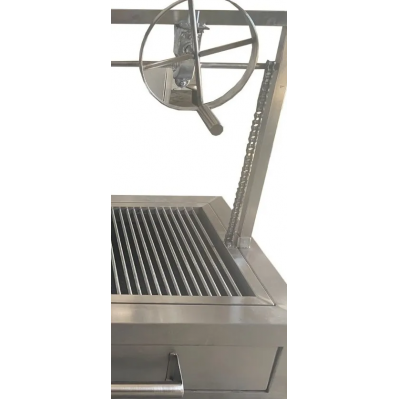 Sistema Manivela De Elevación Para Asadores De Carbón